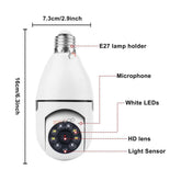 Cámara espía bombillo WiFi 360° SecureLight™ para seguridad discreta y monitoreo remoto en tiempo real