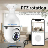 Cámara espía bombillo WiFi 360° SecureLight™ con visión nocturna y monitoreo remoto