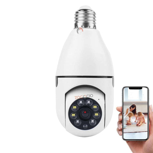 Cámara Espía Bombillo WiFi 360° SecureLight™ para seguridad inteligente y monitoreo remoto en Colombia