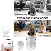 Cámara espía bombillo WiFi 360° con visión nocturna y monitoreo remoto inteligente